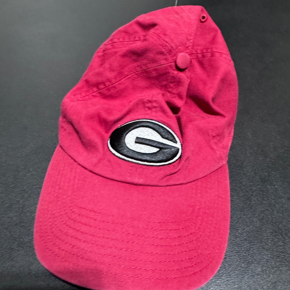 '47 Brand Georgia Bulldogs Hat Mens XL Red Solid Embroidered Relaxed Fit Cap